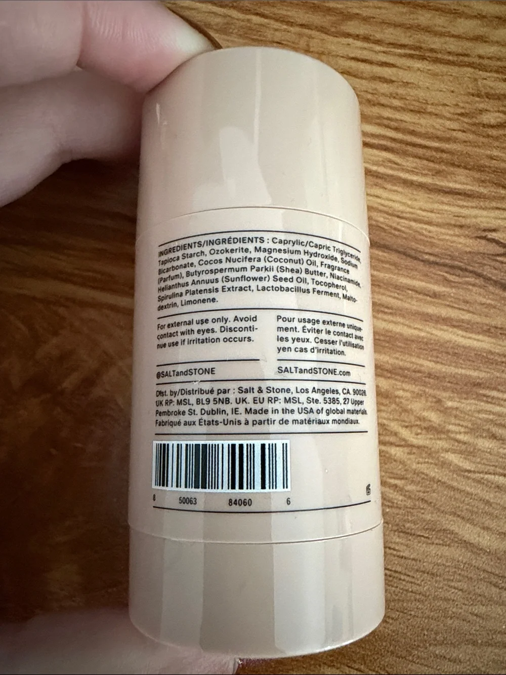 NEW Salt & Stone Saffron & Cedar Deodorant Travel Size
